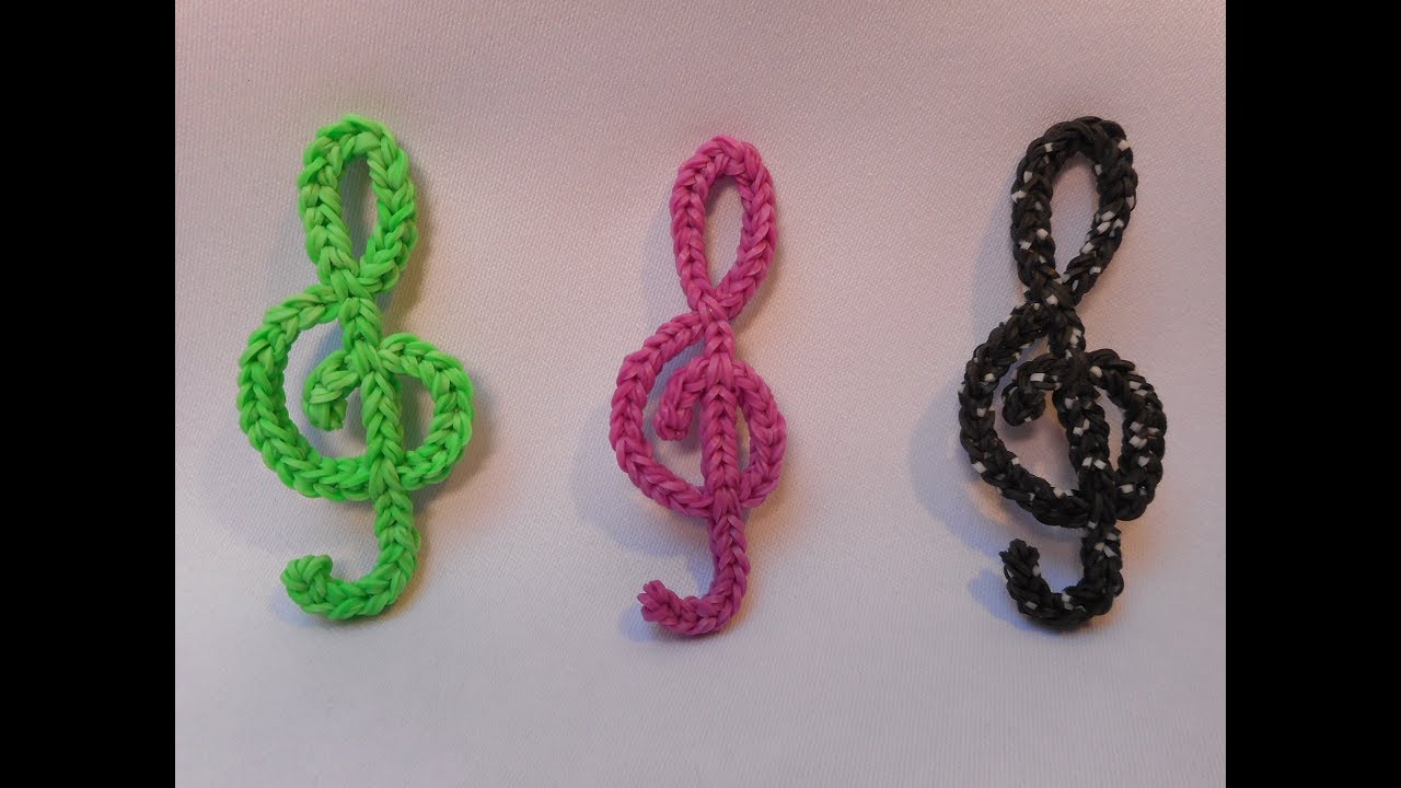 Houslový klíč -  vyrobený  háčkem