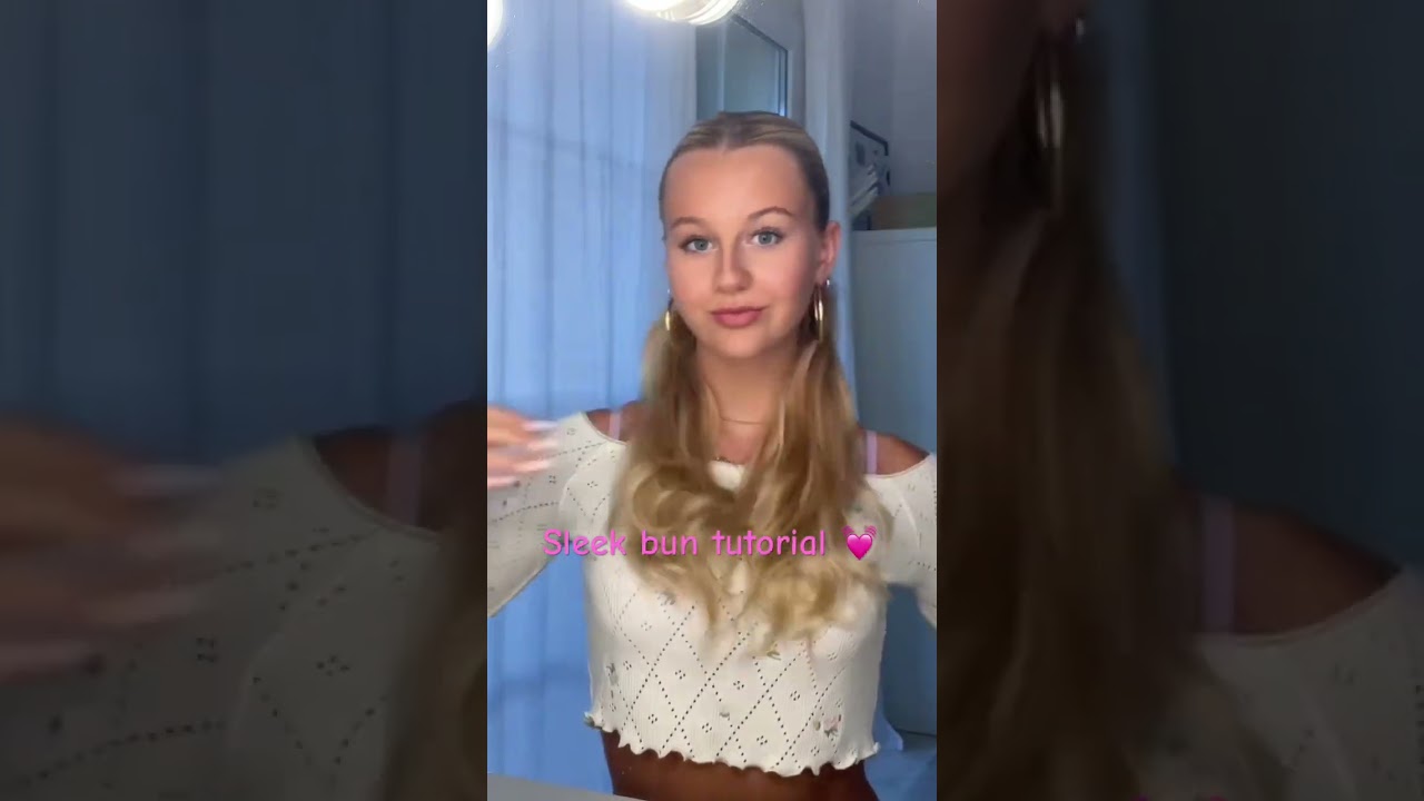 SLEEK BUN TUTORIAL BACK TO SCHOOL @MavieNoelle