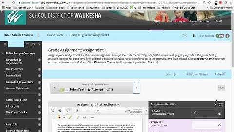 Viewing SafeAssign Originality Reports in Blackboard