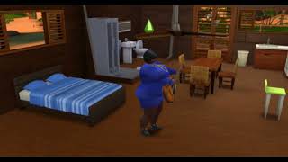 Fat Sims - Sims 4 - Annika playing guitar