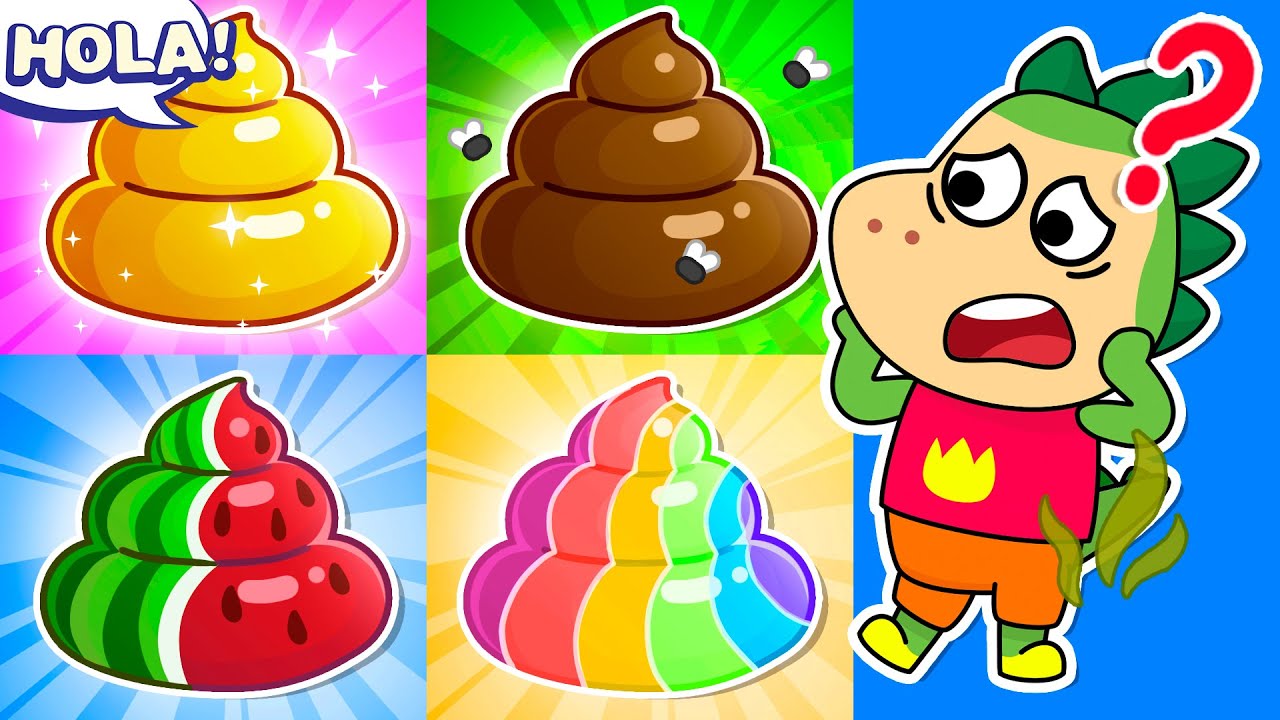 😖 ¡Ay, no! ¡Spike es demasiado tímido para usar el baño de la escuela 🏫🚻! Historias para niños