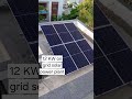 12 KW solar on gridpower plant. For enquiries contact +91 9663270745