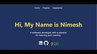 Portfolio Website (ReactJs, Material UI)