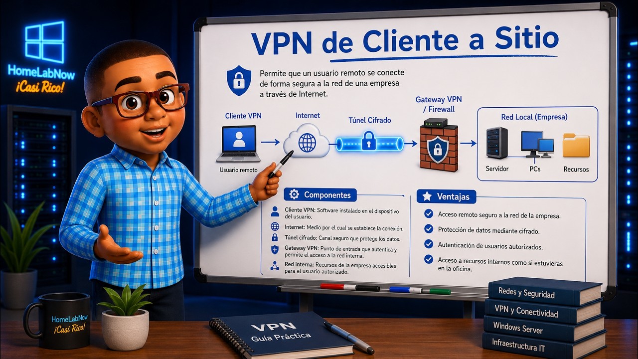 Configurando una VPN  Client to Site  - Windows Server 2016