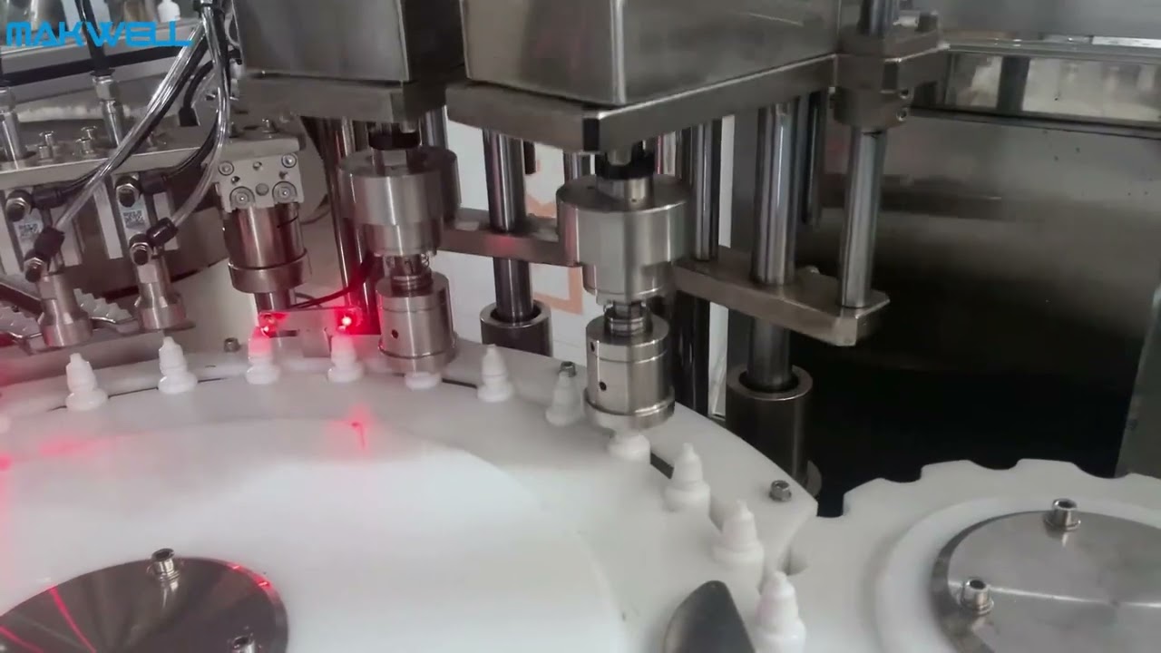 High speed eye drops eliquid vape filling capping labeling machine line 70-100BPM