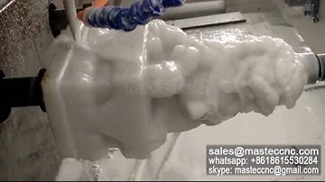 Marble Lion Engraving by 4 axis cnc router machine