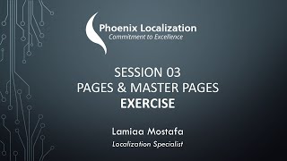 Desktop publishing DTP course - Session 03 - Pages and Master Pages Exercise