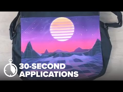 30 Second Application - Printing a Dye-Sublimation Bag Graphic on the Roland Texart XT-640
