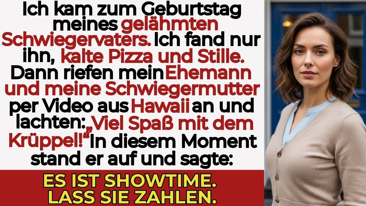 Meine Familie wählte Hawaii statt Geburtstag — dann sprach mein paralysierter Schwiegervater