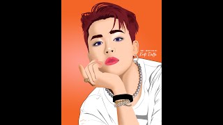 Butter (2) ~ BTS Jimin | Vector Portrait (Step by Step ✨) #BTS #Jimin