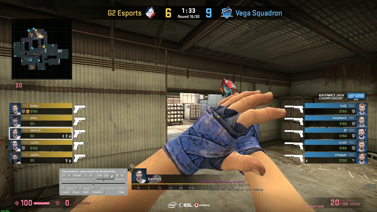 G2 Cache Tside Pistol (KennyS Pov)