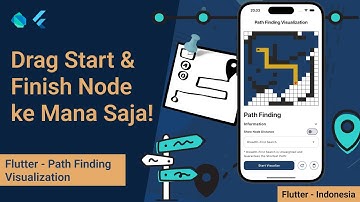 [Part 6] Flutter Indonesia – Path Finding Visualization | Drag Start & Finish Node