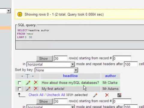 3  Basic SQL query on a mySQL table