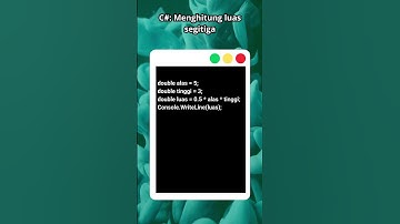 C#: Menghitung luas segitiga