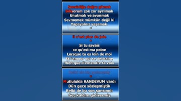 Thumbnail of Si tu savais combien je t'aime   #Randevu #Şimdiyalnızım #Gökben #Banu #french #song #karaoke #music
