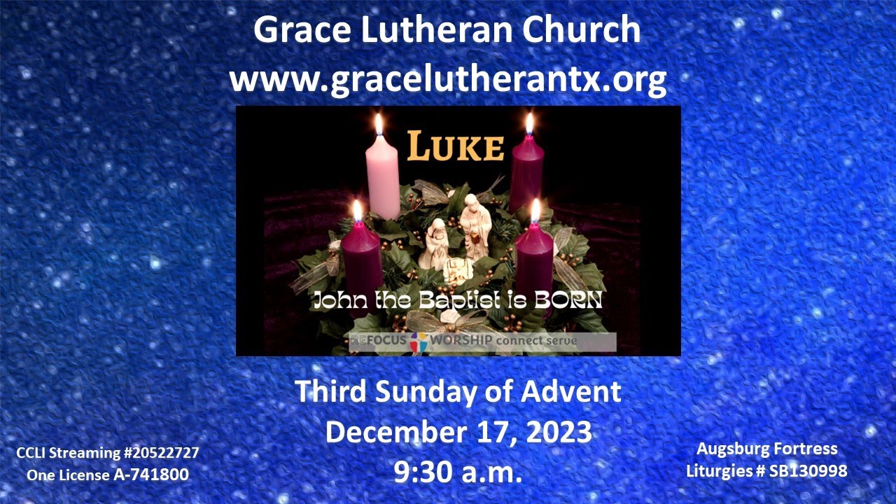 Sunday Worship Service at Grace Lutheran Church, Carrollton TX YouTube