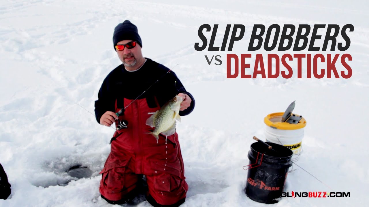Slip Bobbers vs. Deadsticks for Ice Crappies 