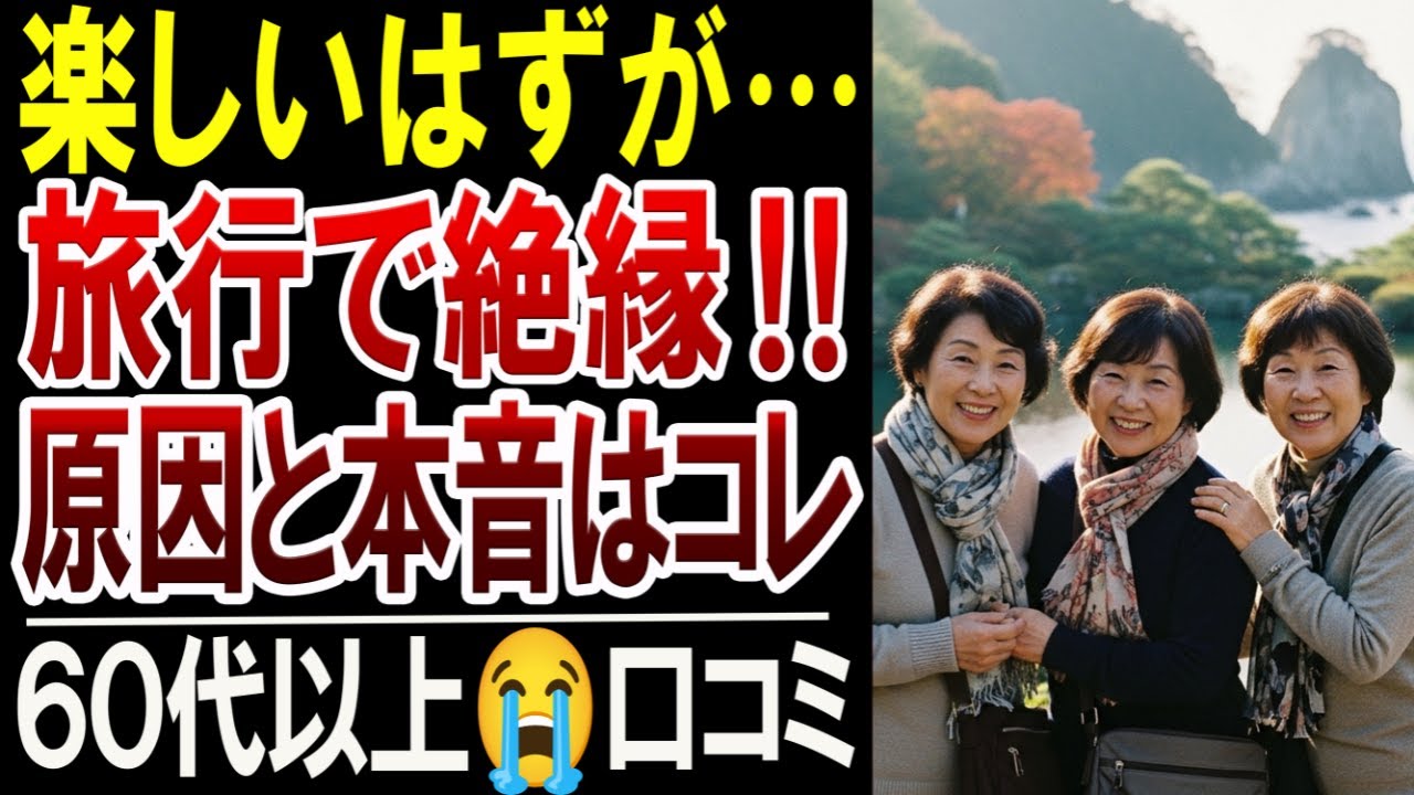 要注意！旅行で絶縁…仲良しだった友人が離れた“原因と理由”【シニアの口コミ体験談】
