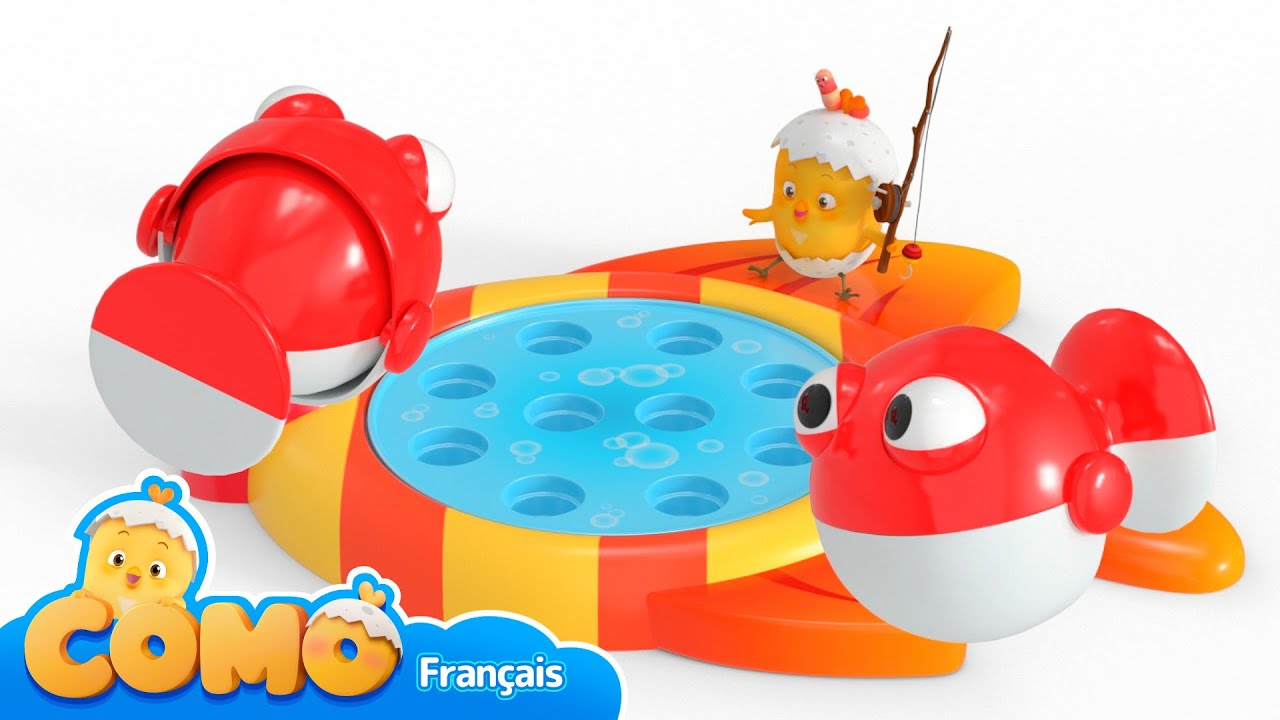 Jouet De Pêche 2 En 1 Musical Et Lumineux – Avec Piste Coulissante, 2 Cannes, 8 Poissons, 3 Dinosaures – Dès 3 Ans