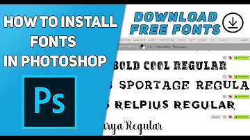 How to Install Fonts in Photoshop CS6, CC and Download Free Fonts