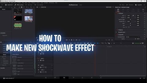 Tutorial : How To Make This *NEW* Shockwave Effect [Edit Like Yarn] - DaVinci Resolve