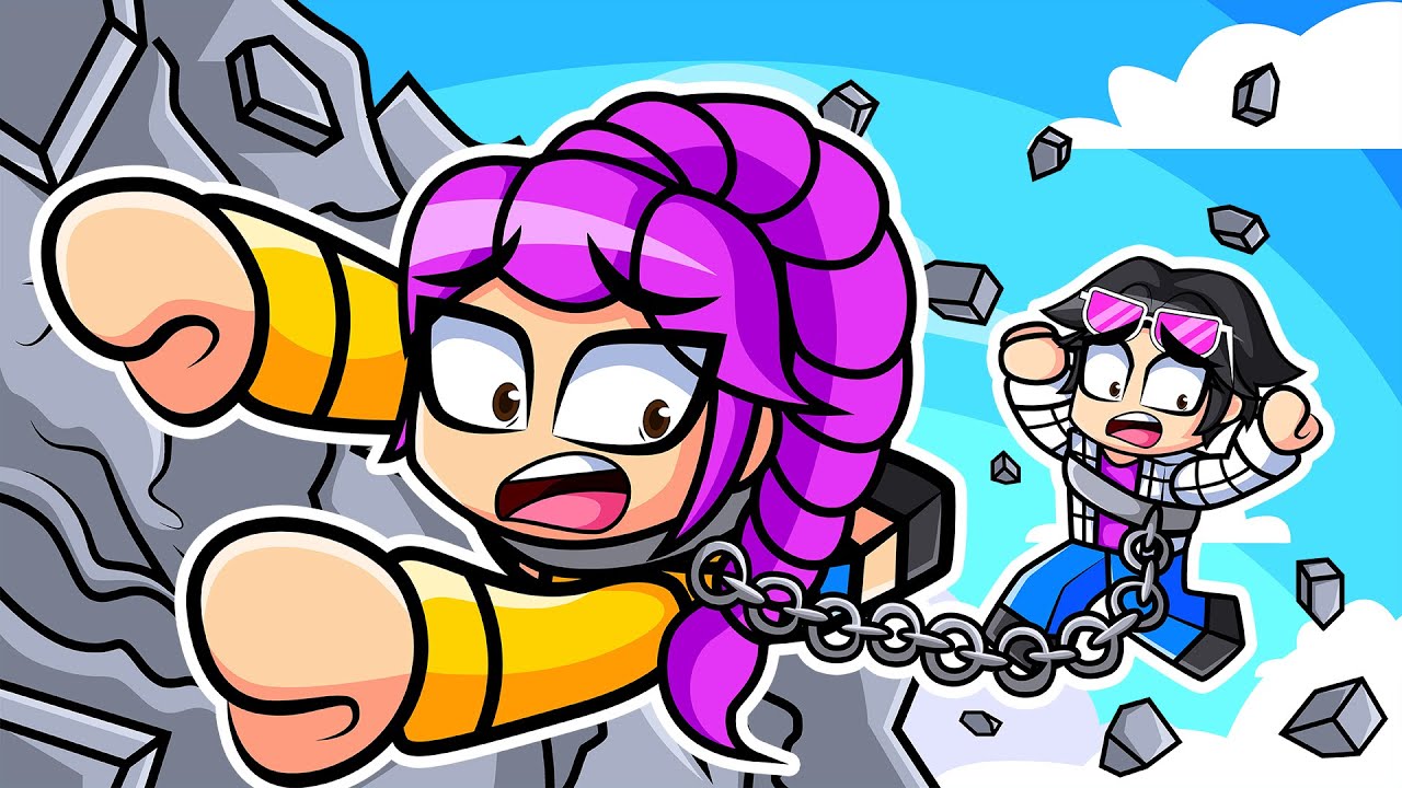 RUMI y JINU ENCADENADOS en ROBLOX! NO PODEMOS ESCAPAR😱🔒⛓️