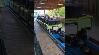 Lightning Run Pullout | Kentucky Kingdom | #coaster #shorts