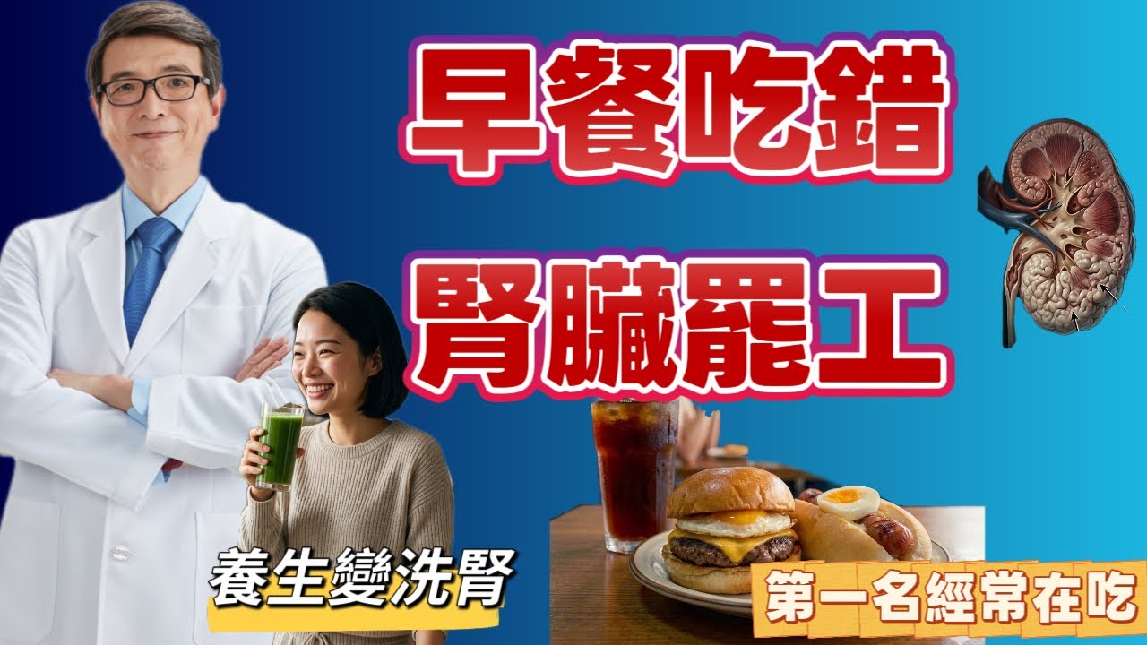 這 7 類腎友「地雷早餐」排行榜，第一名你絕對想不到！你的「養生」可能是腎臟的「催命符」？綠拿鐵、燕麥竟然上榜？這 7 類早餐讓你離洗腎更近！