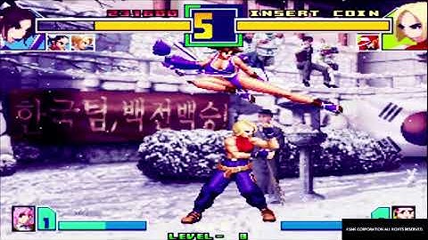 KING OF FIGHTERS 2001 - ARCADE MODE MAX DIFFICULT AS WOMAN FIGHTERS TEAM - #GAMEPLAY#10#JUANgamer YT