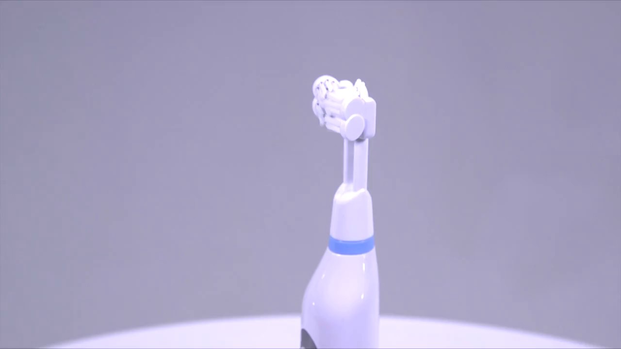 360 View of the Triple Bristle 3 Sided Brush Head YouTube