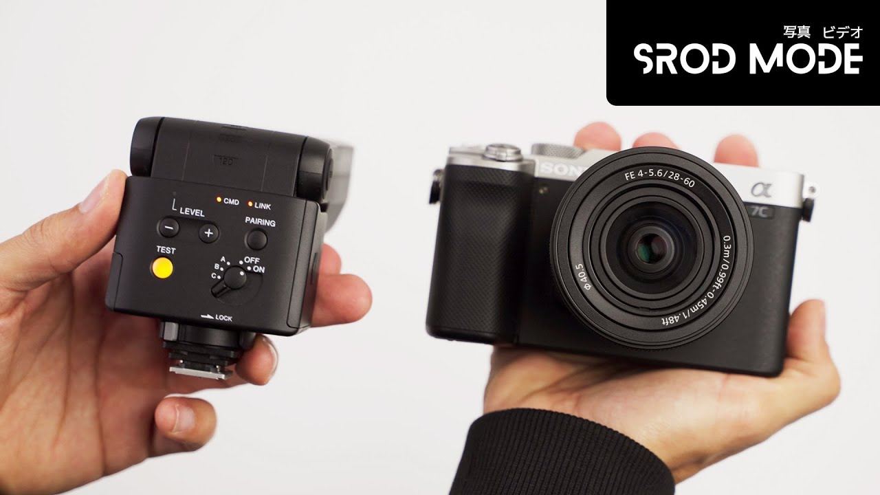 Flash SONY HVL-F28RM | compacto de Sony | con la a7C -