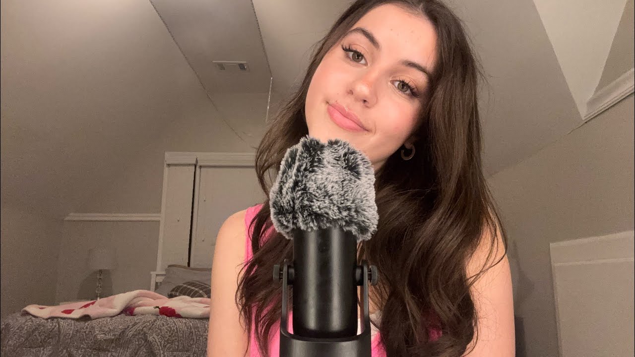ASMR- Mic brushing, Mouth sounds, Inaudible Whispering
