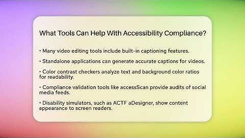 What Tools Can Help With Accessibility Compliance? - Everyday-Networking