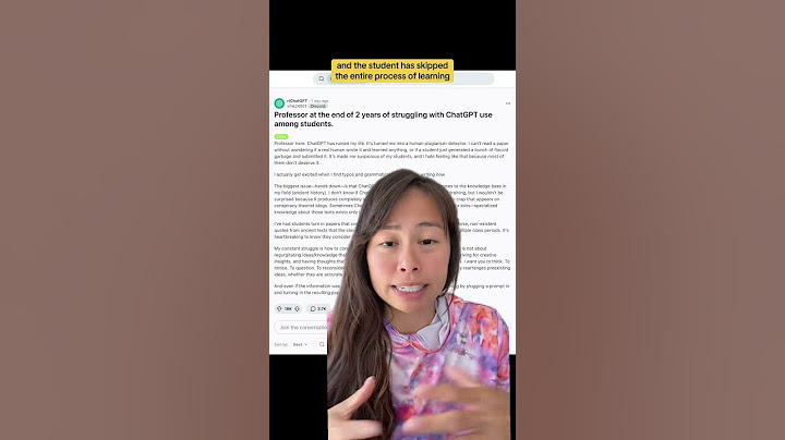 Reddit thread about ChatGPT use in schools