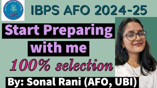 Start IBPS AFO preparation with this video. weightage of topics, cutoff and sources for Prelims-2025