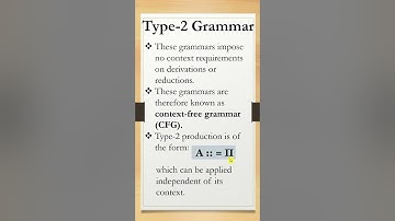 Type 2 Grammar | Compiler |#futurecareeducation  #grammar #programminglanguages  #type2
