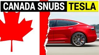 Canada snubs tesla in attempt to help electric car adoption