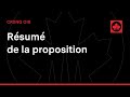 Rsum de la proposition  crsng oir