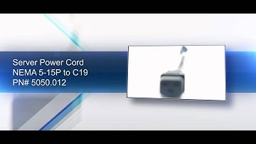 Server Power Cord - NEMA 5-15P #5050.012