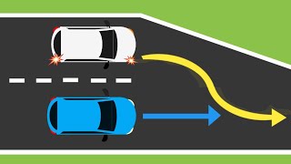 Road merging rule: Which car must give way