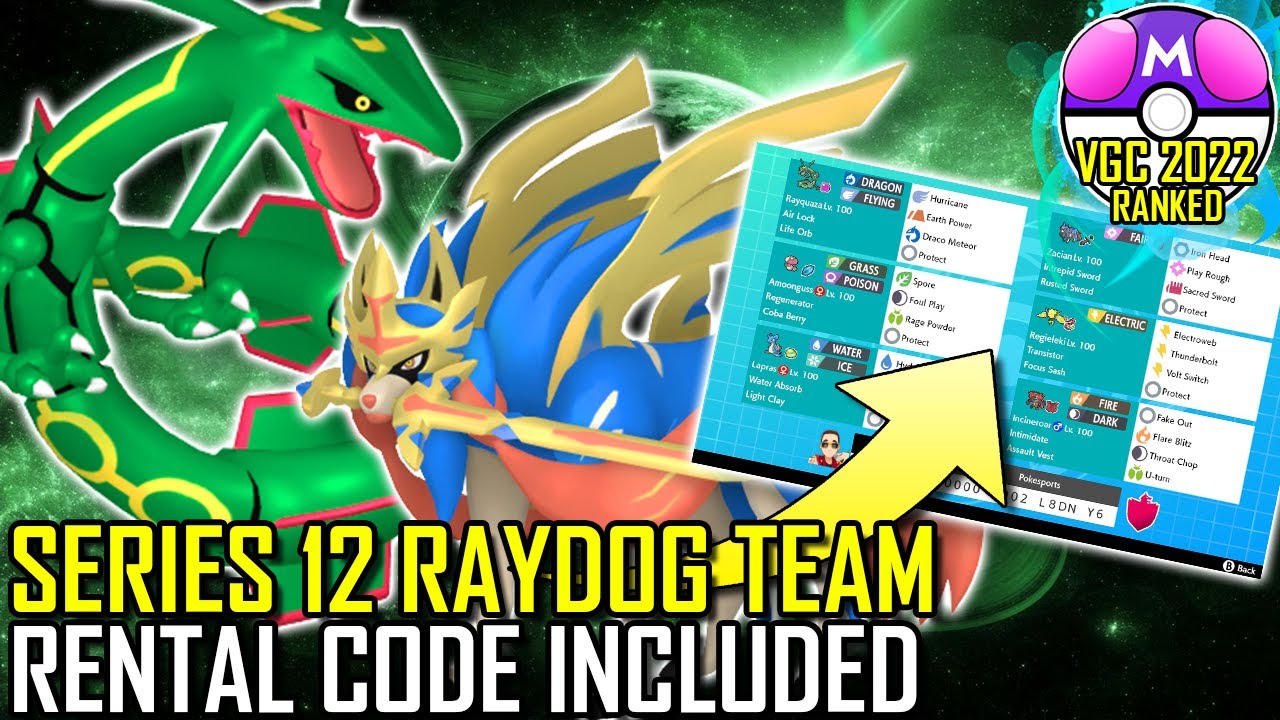 SERIES 12 RAYQUAZA ZACIAN TEAM | VGC 2022 | Pokémon Sword & Shield - Pokésports