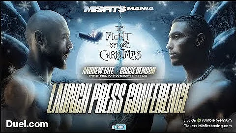ANDREW TATE VS CHASE DEMOOR FULL PRESS CONFERENCE #MFProBoxing
