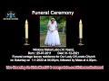 Funeral Ceremony Of Winiona Rishal Lobo (10 Years) Our Lady Of Loreto Church