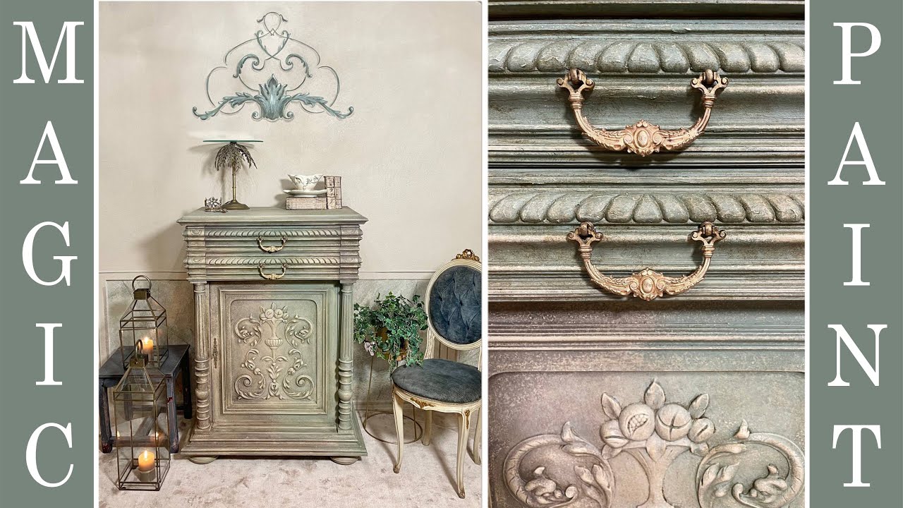 Come creare un effetto antico con diverse tecniche su questa credenza! Fai da te! Elisa & MagicPaint