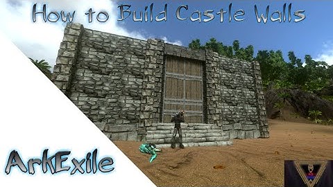 How to Build Castle Walls / ArkMobile #gaming #gameplay #howtobuild #arkmobile #howto #toturial