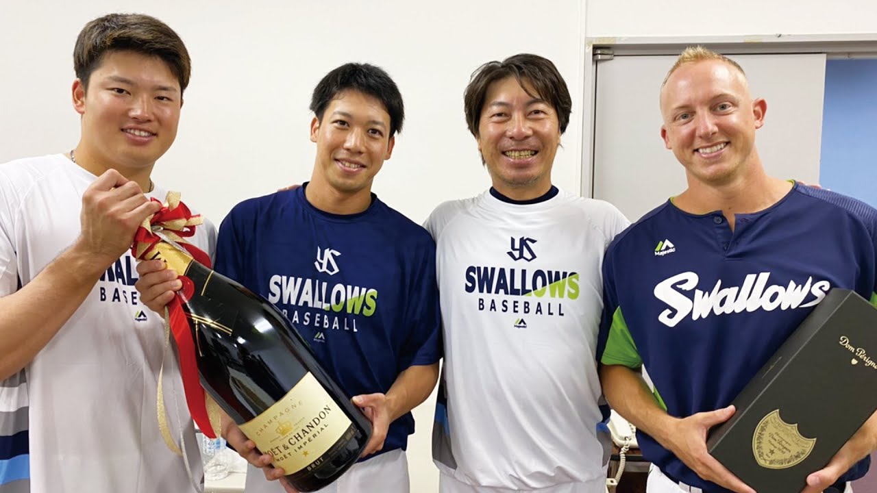 おかえりなさい！山田哲人選手、村上宗隆選手、マクガフ投手！高津監督