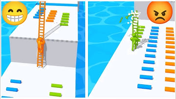 Satisfying TikTok Mobile Games: Ladder Master Stack Rider