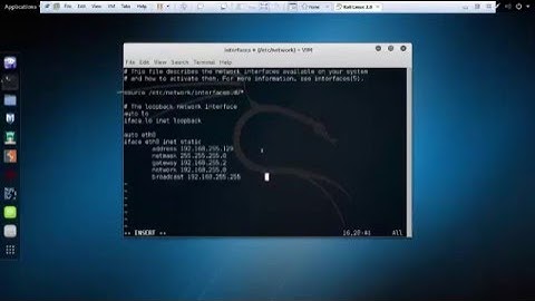 Báo cáo thực tập Athena: gán Ip cho kali linux