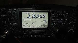 Маяк радиолюбительской аварийной службы 1-го района 3,760кГц.