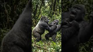 Gorilla vs Gorilla 😱🔥 | Jungle Ka Sabse Dangerous Fight! #shorts